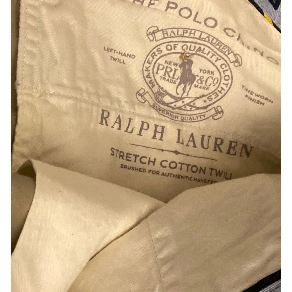 Polo Ralph Lauren Chino Shorts Tan Stretch Classic Fit Mens 38 NEW